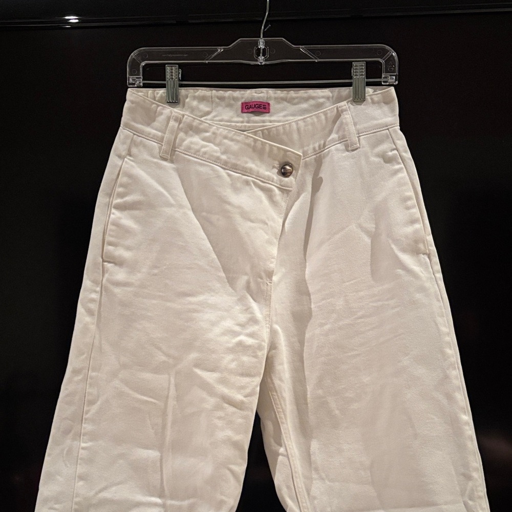 Gauge81 Cream Flare Women's Jeans new no tags 100 % organic cotton no stretch